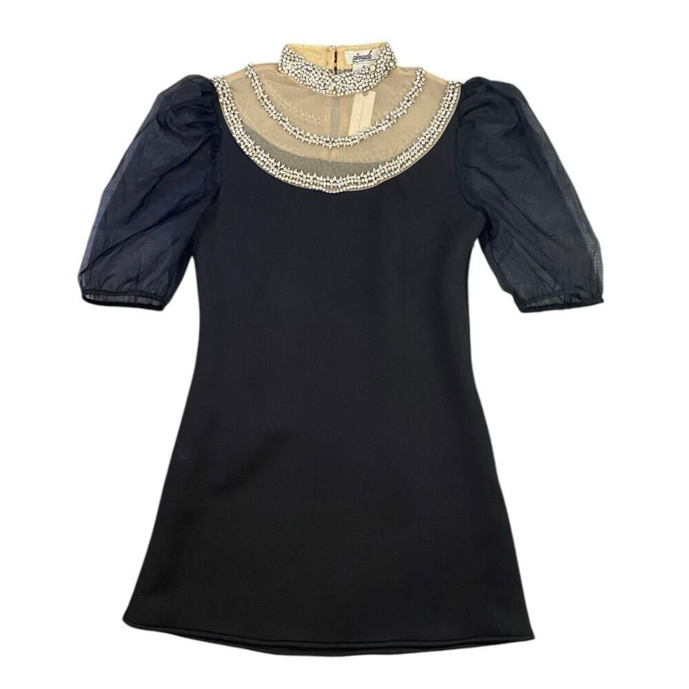Anthropologie x Pinnacle by Shruti Sancheti Sheer Embellished Mini Dress NWT - S - Picture 2 of 7